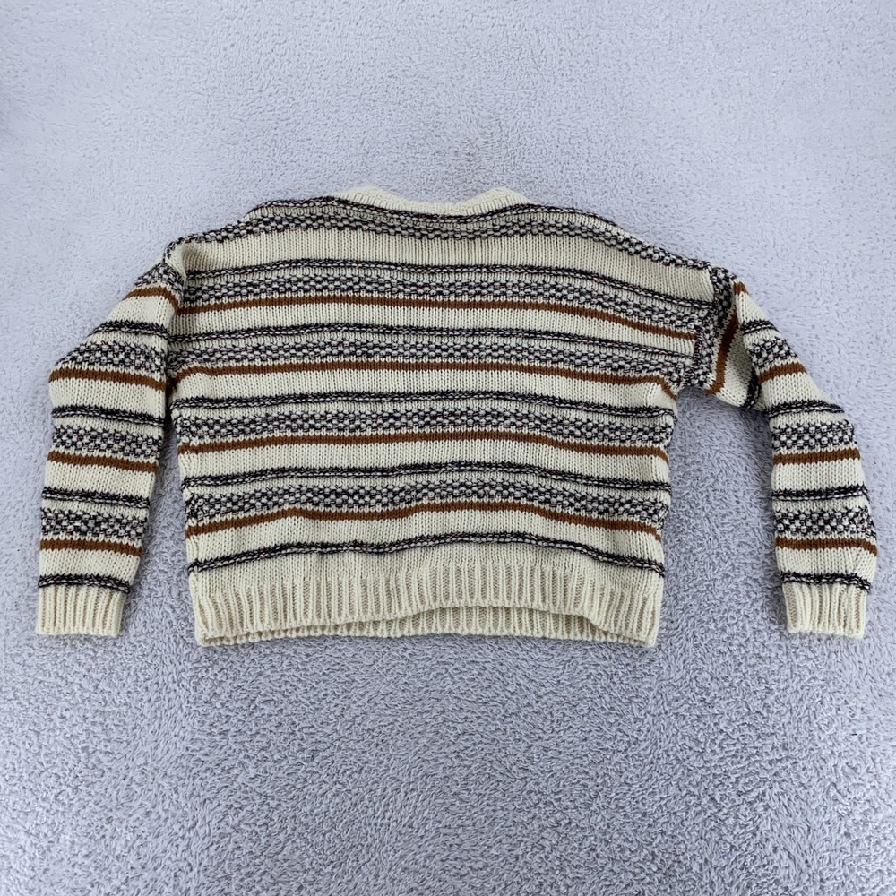 Elsamanda Chunky Knit‎ Wool Blend Sweater Womens BOXY Small Italy Pullover - Picture 4 of 9